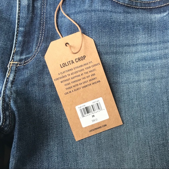 ❌SOLD Lucky 🍀 Brand Lolita Crop Jeans 6/28 - Picture 2 of 4